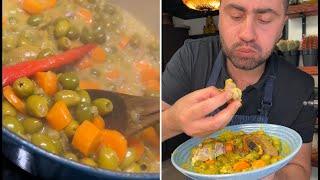 طاجين الزيتون بالدجاج، من أطيب من أنتج المطبخ الجزائري Algerian Chicken Tagine with Olives