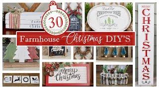 Top 30 Farmhouse Christmas DIYs  High End Christmas Decor Ideas