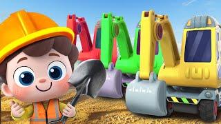 Construction Trucks Song  Excavator Loader Crane Truck  Nursery Rhymes & Kids Songs  BabyBus