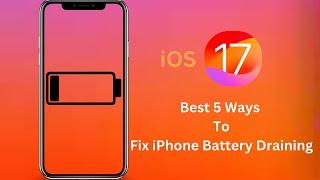 5 Hacks To Fix iPhone Battery Drain  iOS 17 Battery Saving Tips. #iphone #tipsandtricks #ios17