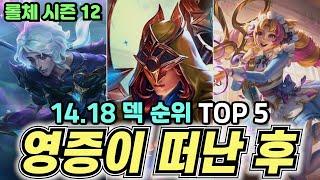 롤체시즌12 수치로 보는 14.18 덱 순위