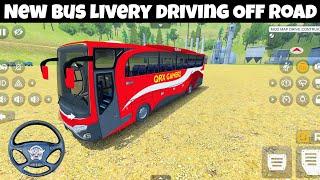 New bus livery driving Off road in bus Simulator Indonesia #bussimulatorindonesia