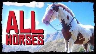 ALL HORSES In Red Dead Redemption 2 Story Mode