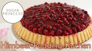 Himbeer-Pudding-Kuchen  Obstkuchen mit Pudding  Rezept von Sugarprincess  vegan und klassisch