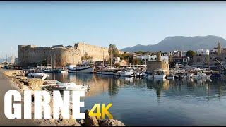 Kyrenia  Girne Northern Cyprus harbour walking tour 4k 60fps