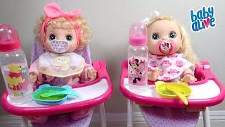 Baby Alive Afternoon Routine with Happy Hungry Baby and Real Surprises Doll
