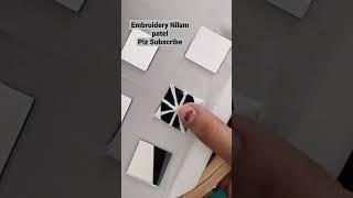 square mirror work design.. Mirror work tutorial...