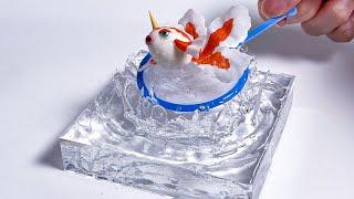 DIY Pokemon Goldeen scooping - Polymer Clay Resin Tutorial