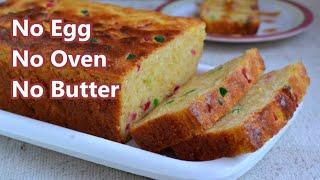 Eggless Tutti Frutti Cake Recipe Without Oven  How to make Tutti frutti cake at home