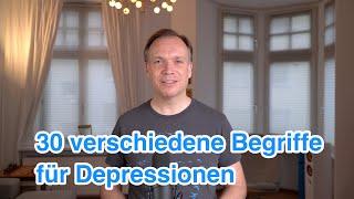 30 verschiedene Begriffe für Depressionen