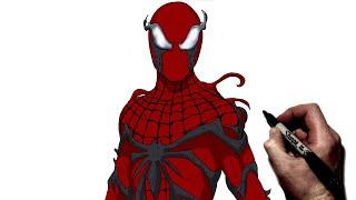 How To Draw Let There Be Carnage Suit  Step By Step  Spider Man 2 PS5