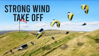 Paragliding Control Strong Wind Preparation & Take Off Basic Tips