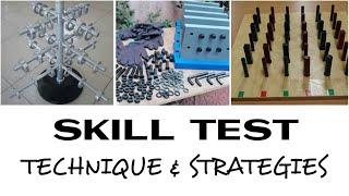 SKILL TEST techniques and strategy bolts & nuts insert pin ring hang