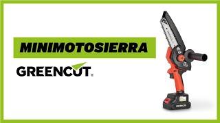 Greencut GSM216L-BM - Una potente motosierra de mano de batería con motor sin escobillas.