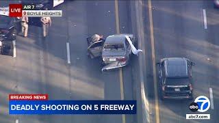 Deadly shooting shuts down northbound 5 Freeway in Boyle Heights