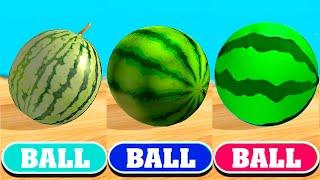 Going Ball Action Ball Rolling Ball Master - Which Watermelon Will Come 4 Levels First? Race-695