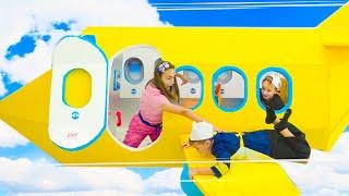 Airplane and kids hotel challenge with Vlad and Niki