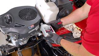 How to Change the Oil & Oil Filter on a Troy-Bilt Riding Lawn Mower  Riding Lawn Mower  Troy-Bilt