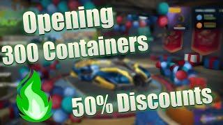 Tanki Online - Upgrading Garage & Opening 300 Containers  15th Birthday