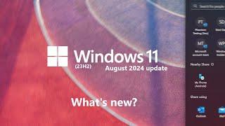 Windows 11 23H2 August 2024 update KB5041587 - new features and changes