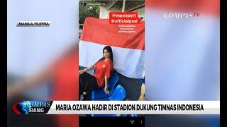 Gaya Maria Ozawa Dukung Timnas Indonesia di Sea Games 2019