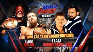 Team Hell No vs Team Rhodes Scholars — WWE Tag Team Championship Match WWE Main Event 2012 HD