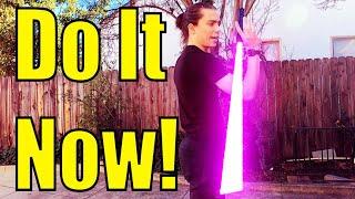 How to spin a lightsaber RIGHT NOW