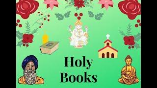 Holy books  of Hindus Muslims Christians Sikhs Buddhists 