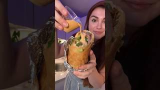 Deep fried chipotle burrito #foodie #shorts #eating #chipotle #burrito #takis #doritos