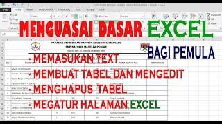 Dasar Mengetik pada EXCEL utk PEMULA