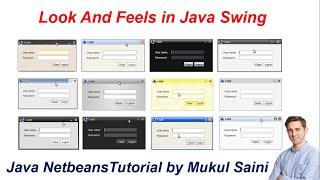 #62 Java Swing Tutorial  Look and Feel in Java Swing