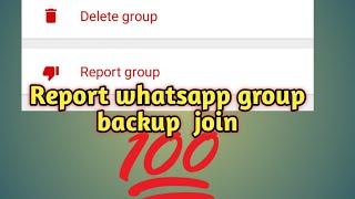 how to recover report group whatsapp