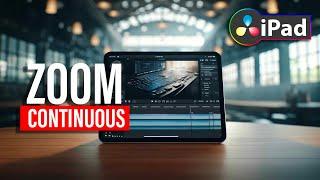 How To FAST continuous ZOOM Effect DaVinci Resolve iPad