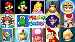 Evolution Of All Characters In Mario Party Games Select Screen 1998-2018