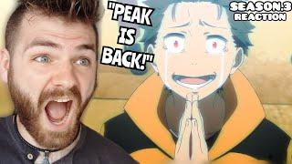 SUBARU IS BACK  REZERO SEASON 3 - EPISODE 1  New Anime Fan  REACTION