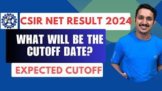 CSIR NET RESULT 2024  CSIR NET JUNE  CUTOFF  EXPECTED DATE OF CSIR NET CUTOFF 2024  CHEMISTRY