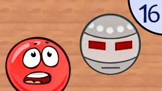 Новый Несносный КРАСНЫЙ ШАР #16. Роботы. Мультик ИГРА New Red Ball 2 на Игрули TV