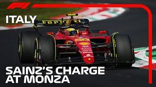 Carlos Sainzs Charge Through The Field In Monza  Italian Grand Prix