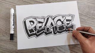 Graffiti Lettering 103  Easy Step By Step Lettering Tutorial  Arts & Crafts  3D Lettering