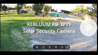 Rebluum RB 3PT1 Solar Battery Wireless Security Camera
