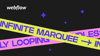 Infinite Marquee Endlessly Looping Content in Webflow Tutorial