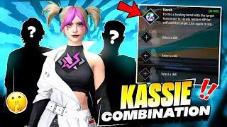 New Character KASSIE  Best Character Combination  CS + BR   Free Fire Max
