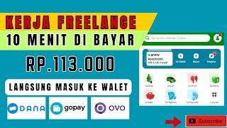 KERJA 10 MENIT DI BAYAR 113 RIBU LANGSUNG MASUK KE DANA . Cara mudah mencari uang di Internet.