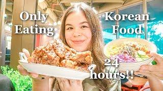 #24JAM Hanya makan makanan KOREA  Sasa Nielsen