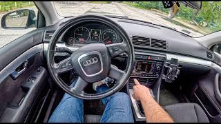 2005 Audi A4 B7 1.9 TDI PD 116hp 0-100 POV Test Drive #2070 Joe Black