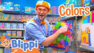 Learn Colors at a Toy Store  Blippi Full Episodes  Educational Videos for Kids  Blippi Toys