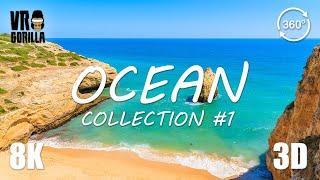 Ocean Collection #1 short - Seaside Beaches & Cliffs - 8K 3D Virtual Reality 360