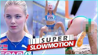 Super SlowMotion Women Long Jump Highlights - 1st & 2nd Division - European Team Games 2023