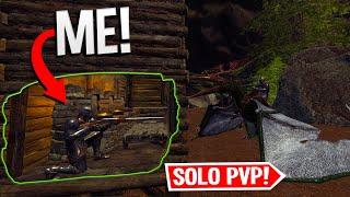 Solo Base Defense on the FIRST Hour of Wipe... - ARK