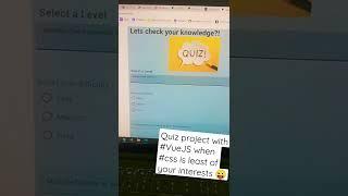Quiz App with #VueJS using #API #css #coding #development #development